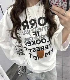 【SHEIN】ロングTシャツ 白