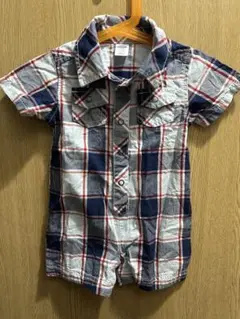 OLD NAVY チェック柄ロンパース 3-6M