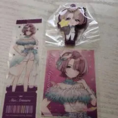 学園アイドルマスター 学マス 有村麻央 ラバーキーホルダー クリアシート 3点