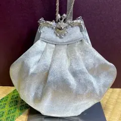 美品 WAKO 銀座和光 シルバー金具 パーティーバッグのサムネイル