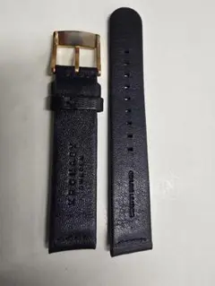 Kronaby ネイビー レザーベルト ゴールドバックル クロナビー 18mm
