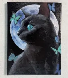 油絵 絵画 原画『夢蛍』 蛍月夜 アクリル画 原画 サイズF0号 - メルカリ