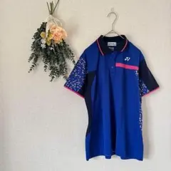 YONEX ヨネックス テニス バドミントン ウェア 半袖 ポロシャツ ブルー