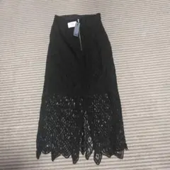 JEANASIS ブラックレースタイトスカート サイズF　6500円