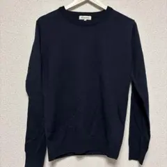 Restoration ネイビー ニットセーター M メンズ　美品　薄手