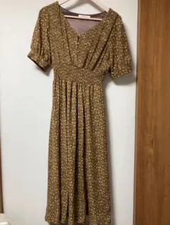 archives 花柄 ロングワンピース 半袖