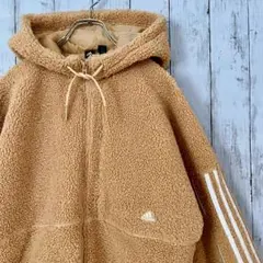 adidas アディダス ボアジャケット　M フリース　オーバーサイズ