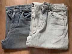 GU バレルレッグジーンズ セット