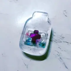 レジン製瓶型 十字架装飾
