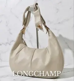 LONGCHAMPロンシャン ワンショルダーバッグ レザー 薔薇モチーフ