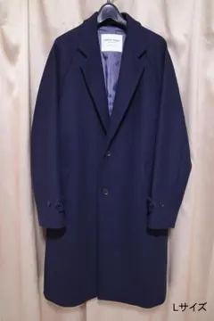 green label relaxing メルトン チェスター コート ネイビー