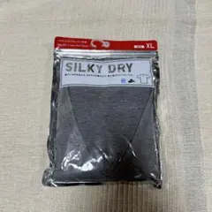 新品 ユニクロ SILKY DRY VネックTシャツ グレー XL