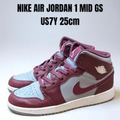 美品 NIKE ナイキ エアジョーダン ミッド GS 25cm
