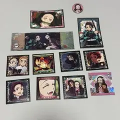 鬼滅の刃　竈門炭治郎　竈門禰豆子　ステッカー　缶バッジ