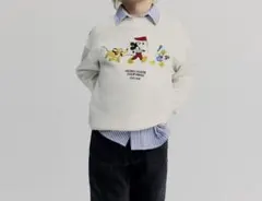 ディズニー ミッキーマウス トレーナー 刺繍　H&M
