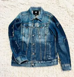 【極美品】G-STAR RAW インディゴ デニムジャケット S Ｇジャン
