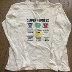 新幹線柄長袖Tシャツ140