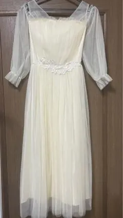 シフォン長袖ドレス