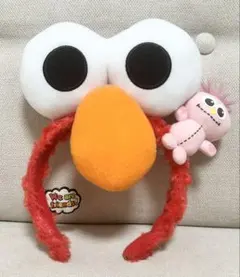 USJ ユニバ　エルモ ぬいぐるみ付き カチューシャ　セサミ