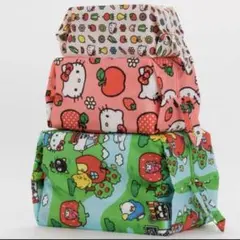 【SANRIOコラボ】BAGGU 3D Zip Set ポーチセット