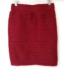 VANITY FACE タイトミニスカート 伸縮性あり ワインレッド 綺麗め
