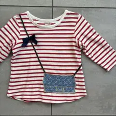 プティマイン　ボーダー　Tシャツ　カットソー