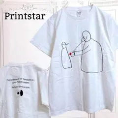 『Printstar』プリント Tシャツ 半袖【160】【M】ホワイト/白のサムネイル