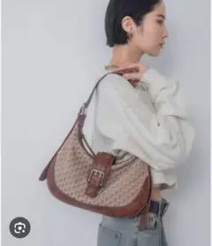 【新品未使用】JEANASIS　ジャガードモノグラムワンショルダー
