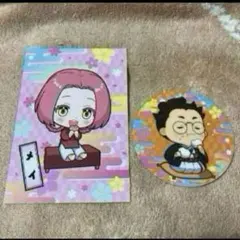 地獄楽　AMOCAFEコラボ　特典ポストカード・コースター　メイ　仙汰