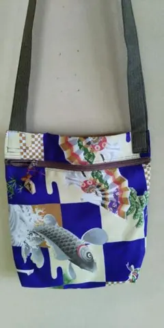 男女兼用子供男着物地~のショルダーバッグ