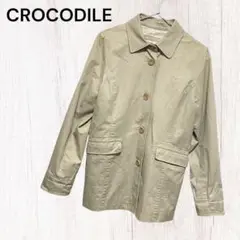 【クロコダイル】スプリングコート（M)ステンカラー　ジャケット　羽織　就活　上着