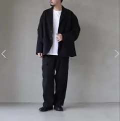 confect シルクネップストライプ ダブルブレスト ジャケット