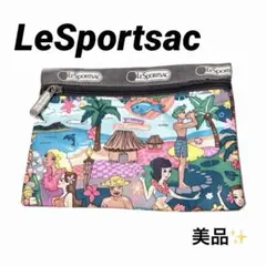 【美品】レスポートサック レスポ ポーチ ハワイ限定 フラガール