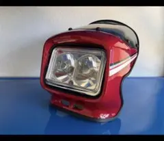 新品　ライト付き　赤バイク用ビキニカウル　汎用品のサムネイル