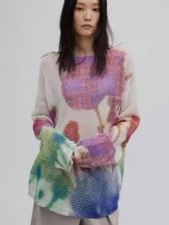 AMERI LOW RESOLUTION FLOWER KNIT TOPのサムネイル