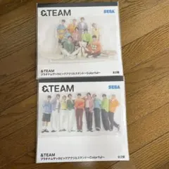 ２種　セット　&TEAMプラチナムザッカビッグアクリルスタンドColorful