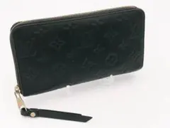 【美品】ルイヴィトン モノグラム アンプラント ジッピーウォレット 長財布 黒