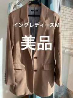 イングレディースジャケットアウターMベージュミドル丈お尻も隠れるおすすめ