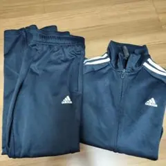 adidas　紺 ジャージ 150サイズ　エアロレディ