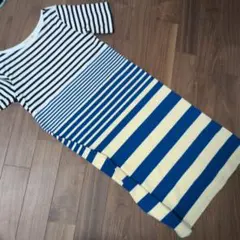 お値下げ♪ユニクロ✖️マルニ　ボーダーワンピース　Lサイズ　試着