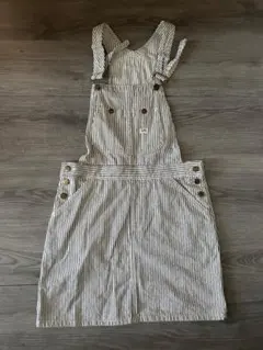 Lee ストライプ オーバーオール Mサイズ