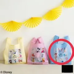 ディズニー　エコバッグ　セブン　水色