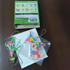 パッチールとセレビィのアクリルチャーム　ポケモン.ホラグチカヨ
