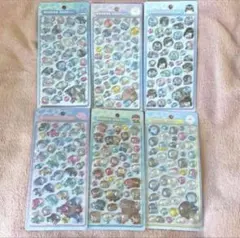 水族館限定　ボンボンドロップシール 6枚セット　コンプリート　イルカ　クラゲ