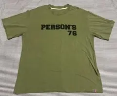 パーソンズ　PERSON'S 半袖Tシャツ　モスグリーン　LL