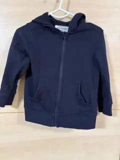 ネイビー フード付き スウェットパーカー
