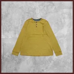 ト*ン様 US古着 GEORGE 無地 サーマルロンT長袖 ヘンリーネック マス