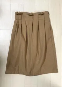 ⭐︎mystic⭐︎ベージュ ひざ丈スカート　サイズ1(S)