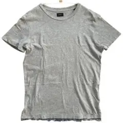 DIESEL ビンテージ Tシャツ グレー デニムフリンジ