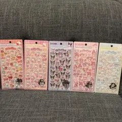 正規品　ボンボンドロップシール　サンリオ 第2弾５種セット　Sanrio